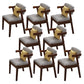 Contemporary No Arm Conference Chair Wood Chair with Legs for Office Dark Walnut 8 Piece Set Clearhalo 'furn' 'furn_office_chair' 'Furniture' 'Office Chairs' 'Office Furniture' 'office_chair' 6649608