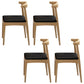 Contemporary No Arm Conference Chair Wood Chair with Legs for Office Natural 4 Piece Set Clearhalo 'furn' 'furn_office_chair' 'Furniture' 'Office Chairs' 'Office Furniture' 'office_chair' 6649610