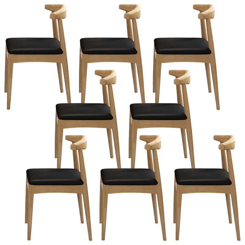 Contemporary No Arm Conference Chair Wood Chair with Legs for Office Natural 8 Piece Set Clearhalo 'furn' 'furn_office_chair' 'Furniture' 'Office Chairs' 'Office Furniture' 'office_chair' 6649612