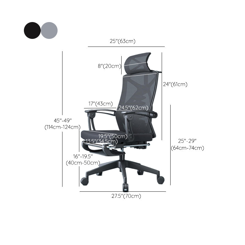 Modern Fixed Arms Bureau Stoel Swivel verstelbare stoelhoogte bureau stoel met wielen