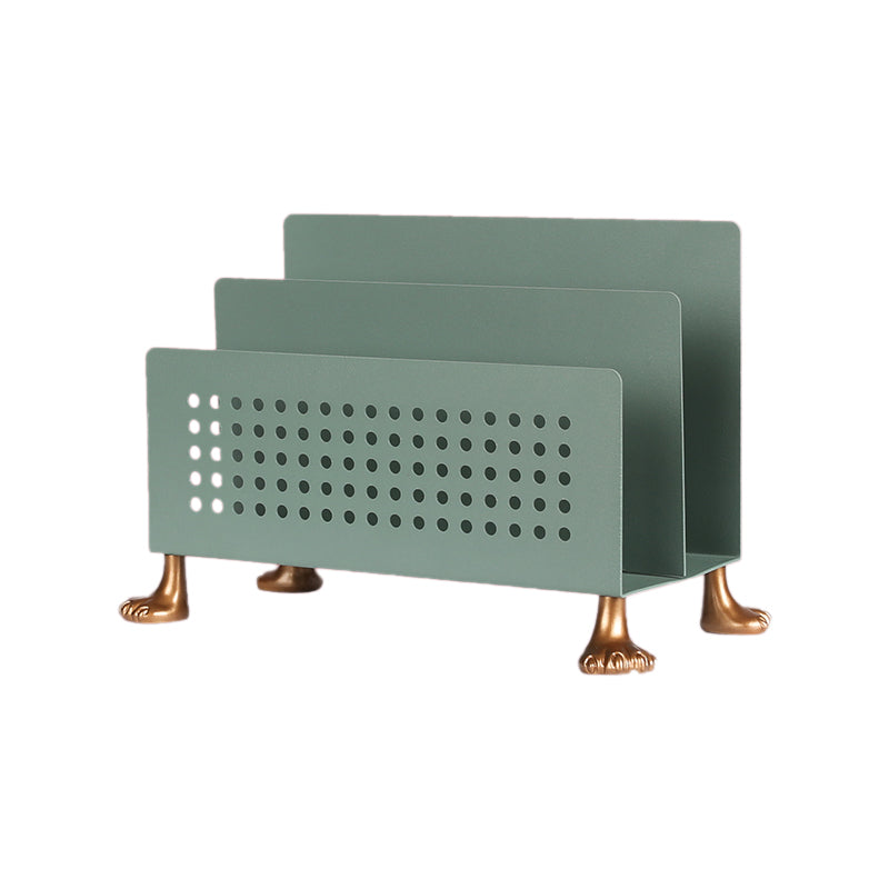 1 Shelf Metal Horizontal Bookshelf Standard Glam Closed Back Bookcase Green Clearhalo 'Bookcases' 'furn' 'furn_bookcases' 'Furniture' 'Office Furniture' 6649725