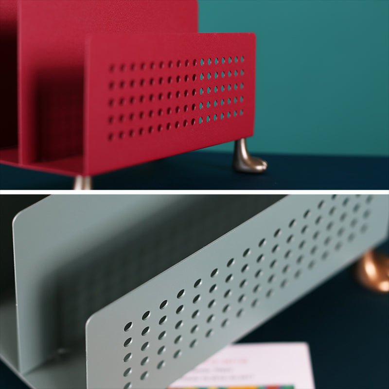 1 Shelf Metal Horizontal Bookshelf Standard Glam Closed Back Bookcase Clearhalo 'Bookcases' 'furn' 'furn_bookcases' 'Furniture' 'Office Furniture' 6649728