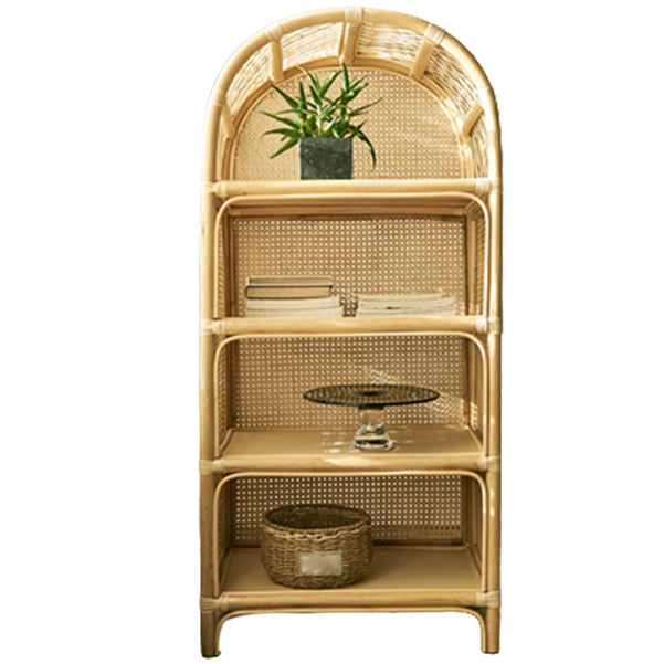 Contemporary Wooden Bookcase Closed Back Standard Bookshelf with Shelves 26"L x 18"W x 55"H Clearhalo 'Bookcases' 'furn' 'furn_bookcases' 'Furniture' 'Office Furniture' 6649744