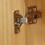 Wooden Natural Bookcase Contemporary Closed Back Standard Bookshelf