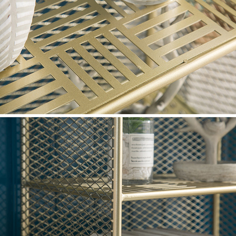 Gold Metal boekenplank gesloten de standaard boekenkast met planken