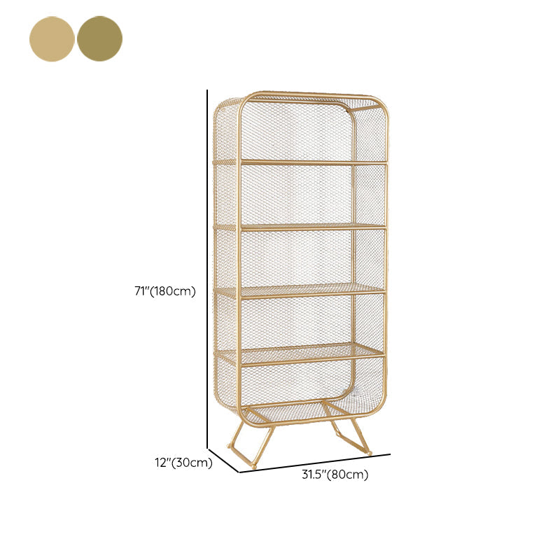 Gold Metal boekenplank gesloten de standaard boekenkast met planken