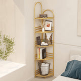 Urban Metal Open Shelf Bookcase Vertical Shelves Included Bookshelf for Study Room