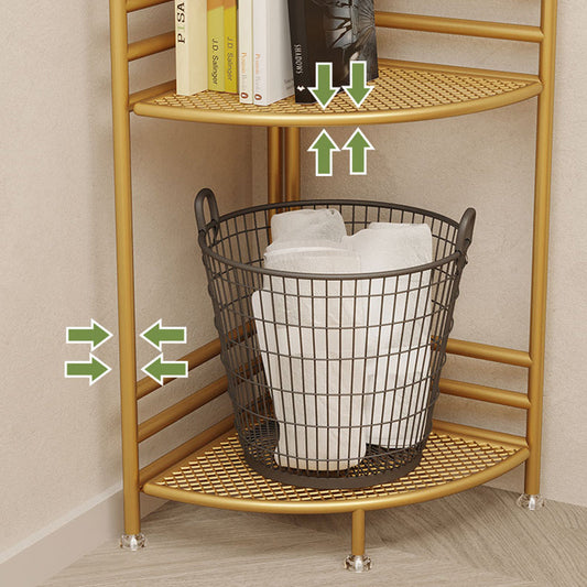 Urban Metal Open Shelf Bookcase Vertical Shelves Included Bookshelf for Study Room