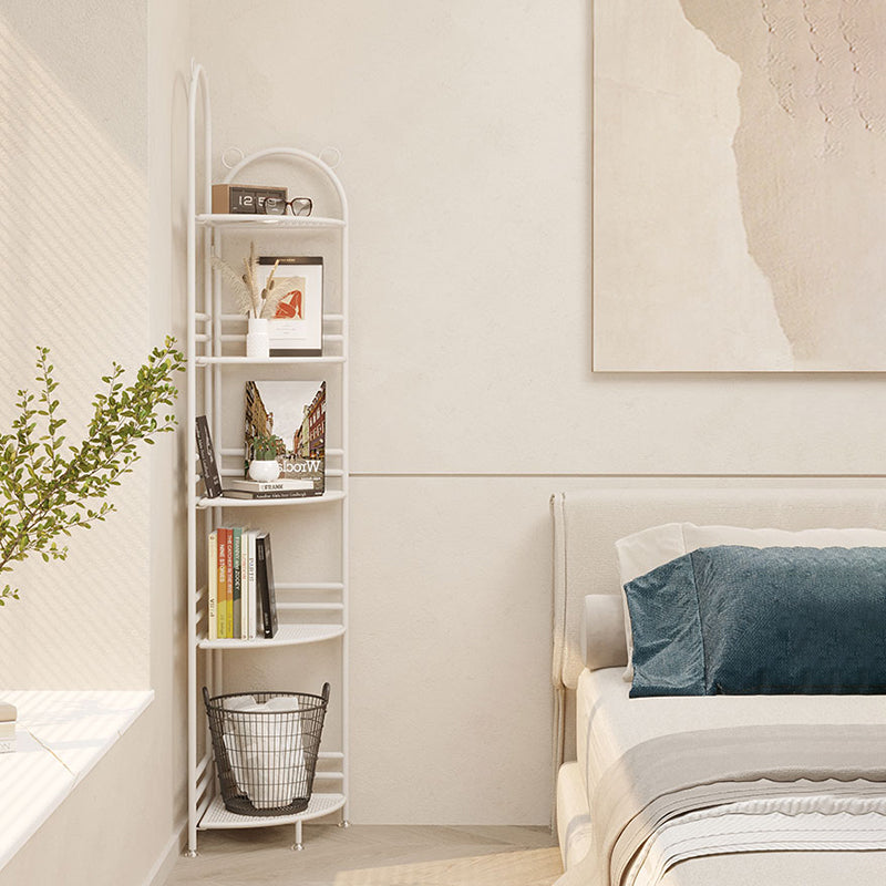 Urban Metal Open Shelf Bookcase Vertical Shelves Included Bookshelf for Study Room