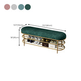 Glam 12.5" W Seating Bench Cushioned Shoe Storage Entryway and Bedroom Bench Clearhalo 'Benches' 'Chairs & Seating' 'furn' 'furn_benches' 'Furniture' 'Living Room Furniture' 6649950