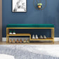 Glam 14" W Seating Bench Cushioned Rectangle Shoe Storage Entryway and Bedroom Bench Clearhalo 'Benches' 'Chairs & Seating' 'furn' 'furn_benches' 'Furniture' 'Living Room Furniture' 6649974