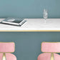 White Faux Marble Table Modern Style Bistro Bar Table for Patio Use Clearhalo 'Bar Furniture' 'Bar Tables' 'bar_tables' 'furn' 'furn_bar_tables' 'Furniture' 'Kitchen & Dining Furniture' 6650032