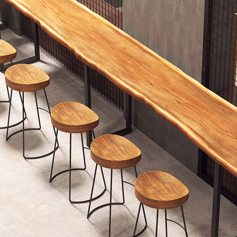 Solid Wood Counter Height Dining Table Rectangle Bar Dining Table Clearhalo 'Bar Furniture' 'Bar Tables' 'bar_tables' 'furn' 'furn_bar_tables' 'Furniture' 'Kitchen & Dining Furniture' 6650144
