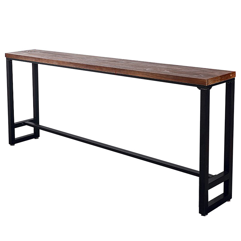 Rectangle Counter Height Dining Table Solid Wood Bar Dining Table Without Chairs Clearhalo 'Bar Furniture' 'Bar Tables' 'bar_tables' 'furn' 'furn_bar_tables' 'Furniture' 'Kitchen & Dining Furniture' 6650172