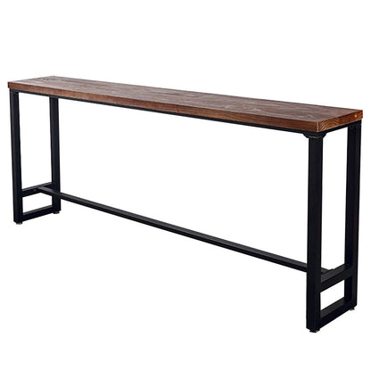 Rectangle Counter Height Dining Table Solid Wood Bar Dining Table Without Chairs Clearhalo 'Bar Furniture' 'Bar Tables' 'bar_tables' 'furn' 'furn_bar_tables' 'Furniture' 'Kitchen & Dining Furniture' 6650172