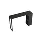 Pedestal Sintered Stone Bar Table Modern Dining Table with Storage Shelves Black Without Chairs Clearhalo 'Bar Furniture' 'Bar Tables' 'bar_tables' 'furn' 'furn_bar_tables' 'Furniture' 'Kitchen & Dining Furniture' 6650253