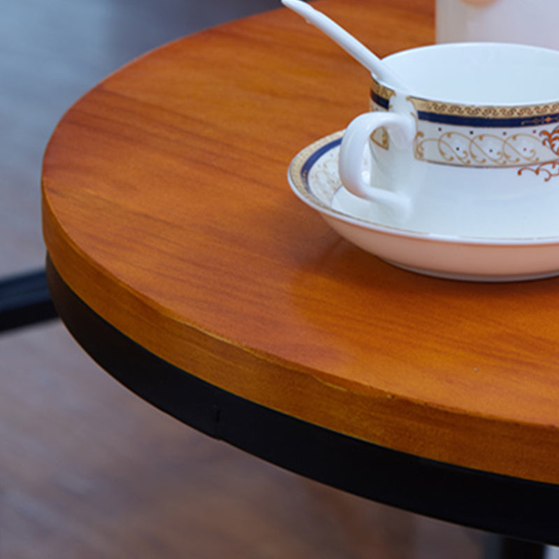 Industrial Style Bistro Bar Table Solid Wood Top Bar Table for Dining Room Clearhalo 'Bar Furniture' 'Bar Tables' 'bar_tables' 'furn' 'furn_bar_tables' 'Furniture' 'Kitchen & Dining Furniture' 6650326