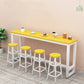 Modern Style Wood Bar Stool Table Rectangle Bar Table for Cafe and Breakroom Yellow Without Chairs Clearhalo 'Bar Furniture' 'Bar Tables' 'bar_tables' 'furn' 'furn_bar_tables' 'Furniture' 'Kitchen & Dining Furniture' 6650329