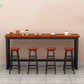 Modern Style Wood Bar Stool Table Rectangle Bar Table for Cafe and Breakroom Brown Black Without Chairs Clearhalo 'Bar Furniture' 'Bar Tables' 'bar_tables' 'furn' 'furn_bar_tables' 'Furniture' 'Kitchen & Dining Furniture' 6650334