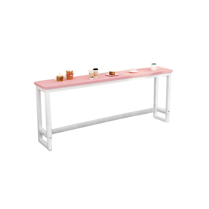 Modern Style Wood Bar Stool Table Rectangle Bar Table for Cafe and Breakroom Clearhalo 'Bar Furniture' 'Bar Tables' 'bar_tables' 'furn' 'furn_bar_tables' 'Furniture' 'Kitchen & Dining Furniture' 6650336