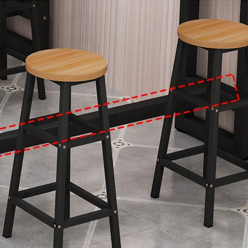 Modern Style Wood Bar Stool Table Rectangle Bar Table for Cafe and Breakroom Clearhalo 'Bar Furniture' 'Bar Tables' 'bar_tables' 'furn' 'furn_bar_tables' 'Furniture' 'Kitchen & Dining Furniture' 6650338