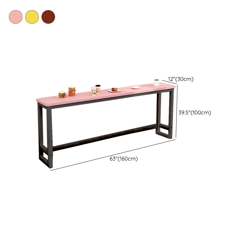Modern Style Wood Bar Stool Table Rectangle Bar Table for Cafe and Breakroom Clearhalo 'Bar Furniture' 'Bar Tables' 'bar_tables' 'furn' 'furn_bar_tables' 'Furniture' 'Kitchen & Dining Furniture' 6650356