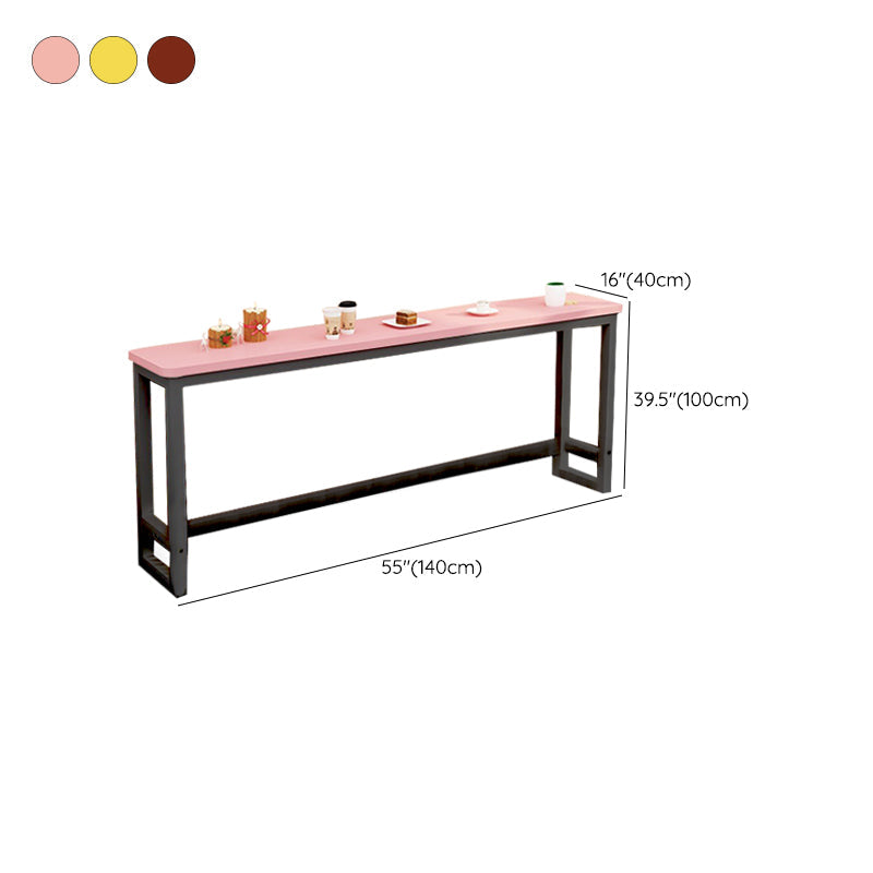 Modern Style Wood Bar Stool Table Rectangle Bar Table for Cafe and Breakroom Clearhalo 'Bar Furniture' 'Bar Tables' 'bar_tables' 'furn' 'furn_bar_tables' 'Furniture' 'Kitchen & Dining Furniture' 6650361