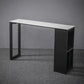 Sintered Stone Bar Table Rectangle Dining Table for Kitchen Living Room Coffee Room White Gold Without Chairs Clearhalo 'Bar Furniture' 'Bar Tables' 'bar_tables' 'furn' 'furn_bar_tables' 'Furniture' 'Kitchen & Dining Furniture' 6650369