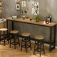 Tavolo da bar rettangolare in legno in stile moderno per piccoli spazi