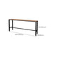 Manufactured Wood Bar Table Black Legs and Metal Base Bar Table Clearhalo 'Bar Furniture' 'Bar Tables' 'bar_tables' 'furn' 'furn_bar_tables' 'Furniture' 'Kitchen & Dining Furniture' 6650411
