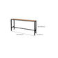 Manufactured Wood Bar Table Black Legs and Metal Base Bar Table Clearhalo 'Bar Furniture' 'Bar Tables' 'bar_tables' 'furn' 'furn_bar_tables' 'Furniture' 'Kitchen & Dining Furniture' 6650412