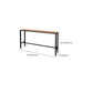 Manufactured Wood Bar Table Black Legs and Metal Base Bar Table Clearhalo 'Bar Furniture' 'Bar Tables' 'bar_tables' 'furn' 'furn_bar_tables' 'Furniture' 'Kitchen & Dining Furniture' 6650413