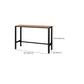 Manufactured Wood Bar Table Black Legs and Metal Base Bar Table Clearhalo 'Bar Furniture' 'Bar Tables' 'bar_tables' 'furn' 'furn_bar_tables' 'Furniture' 'Kitchen & Dining Furniture' 6650415