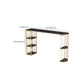 Sintered Stone Bar Table Industrial Dining Table with Storage Shelves Clearhalo 'Bar Furniture' 'Bar Tables' 'bar_tables' 'furn' 'furn_bar_tables' 'Furniture' 'Kitchen & Dining Furniture' 6650447