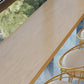 Glam massief houten bartafel Tulp eettafel voor keuken woonkamer