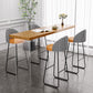 Brown Rectangle Bar Height Table Modern Solid Wood Bar Dining Table 70.9"L x 19.7"W x 41.3"H Without Chairs Clearhalo 'Bar Furniture' 'Bar Tables' 'bar_tables' 'furn' 'furn_bar_tables' 'Furniture' 'Kitchen & Dining Furniture' 6650558