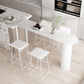 Mesa de comedor de barra de piedra de forma libre, mesa de Pub moderna con altura de barra para sala de estar