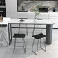 Mesa de comedor de barra de piedra de forma libre, mesa de Pub moderna con altura de barra para sala de estar