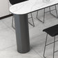 Mesa de comedor de barra de piedra de forma libre, mesa de Pub moderna con altura de barra para sala de estar