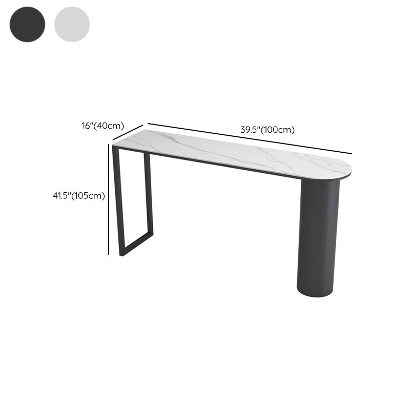Mesa de comedor de barra de piedra de forma libre, mesa de Pub moderna con altura de barra para sala de estar