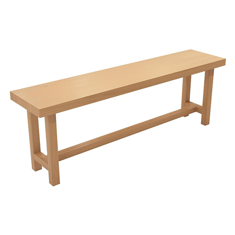 Contemporary Solid Wood Bar Dining Table Trestle Base Bar Table in Natural Without Chairs Clearhalo 'Bar Furniture' 'Bar Tables' 'bar_tables' 'furn' 'furn_bar_tables' 'Furniture' 'Kitchen & Dining Furniture' 6650590