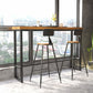 Industrial Rectangle Bar Table Solid Wood Top Bar Table with Trestle Base Clearhalo 'Bar Furniture' 'Bar Tables' 'bar_tables' 'furn' 'furn_bar_tables' 'Furniture' 'Kitchen & Dining Furniture' 6650628