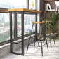 Industrial Rectangle Bar Table Solid Wood Top Bar Table with Trestle Base Clearhalo 'Bar Furniture' 'Bar Tables' 'bar_tables' 'furn' 'furn_bar_tables' 'Furniture' 'Kitchen & Dining Furniture' 6650629