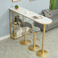 Modern Free Form Bar Dining Table Metal and Stone Bar Table for Living Room Clearhalo 'Bar Furniture' 'Bar Tables' 'bar_tables' 'furn' 'furn_bar_tables' 'Furniture' 'Kitchen & Dining Furniture' 6650700