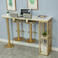 Modern Free Form Bar Dining Table Metal and Stone Bar Table for Living Room Clearhalo 'Bar Furniture' 'Bar Tables' 'bar_tables' 'furn' 'furn_bar_tables' 'Furniture' 'Kitchen & Dining Furniture' 6650701