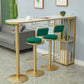 Modern Free Form Bar Dining Table Metal and Stone Bar Table for Living Room Clearhalo 'Bar Furniture' 'Bar Tables' 'bar_tables' 'furn' 'furn_bar_tables' 'Furniture' 'Kitchen & Dining Furniture' 6650704