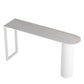 Industrial Stone Indoor Bar Height Table Double Pedestal Bar Dining Table White Without Chairs Clearhalo 'Bar Furniture' 'Bar Tables' 'bar_tables' 'furn' 'furn_bar_tables' 'Furniture' 'Kitchen & Dining Furniture' 6650762