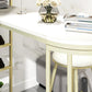Metal Storage Base Bar Table Modern Stone Bar Table with Wine Rack and Wine Glass Holders Clearhalo 'Bar Furniture' 'Bar Tables' 'bar_tables' 'furn' 'furn_bar_tables' 'Furniture' 'Kitchen & Dining Furniture' 6650863