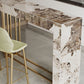 Glam Metal and Stone Bar Table Rectangle Counter Height Dining Table for Living Room Clearhalo 'Bar Furniture' 'Bar Tables' 'bar_tables' 'furn' 'furn_bar_tables' 'Furniture' 'Kitchen & Dining Furniture' 6650944