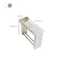 Glam Metal and Stone Bar Table Rectangle Counter Height Dining Table for Living Room Clearhalo 'Bar Furniture' 'Bar Tables' 'bar_tables' 'furn' 'furn_bar_tables' 'Furniture' 'Kitchen & Dining Furniture' 6650947